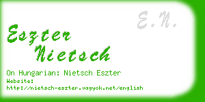 eszter nietsch business card